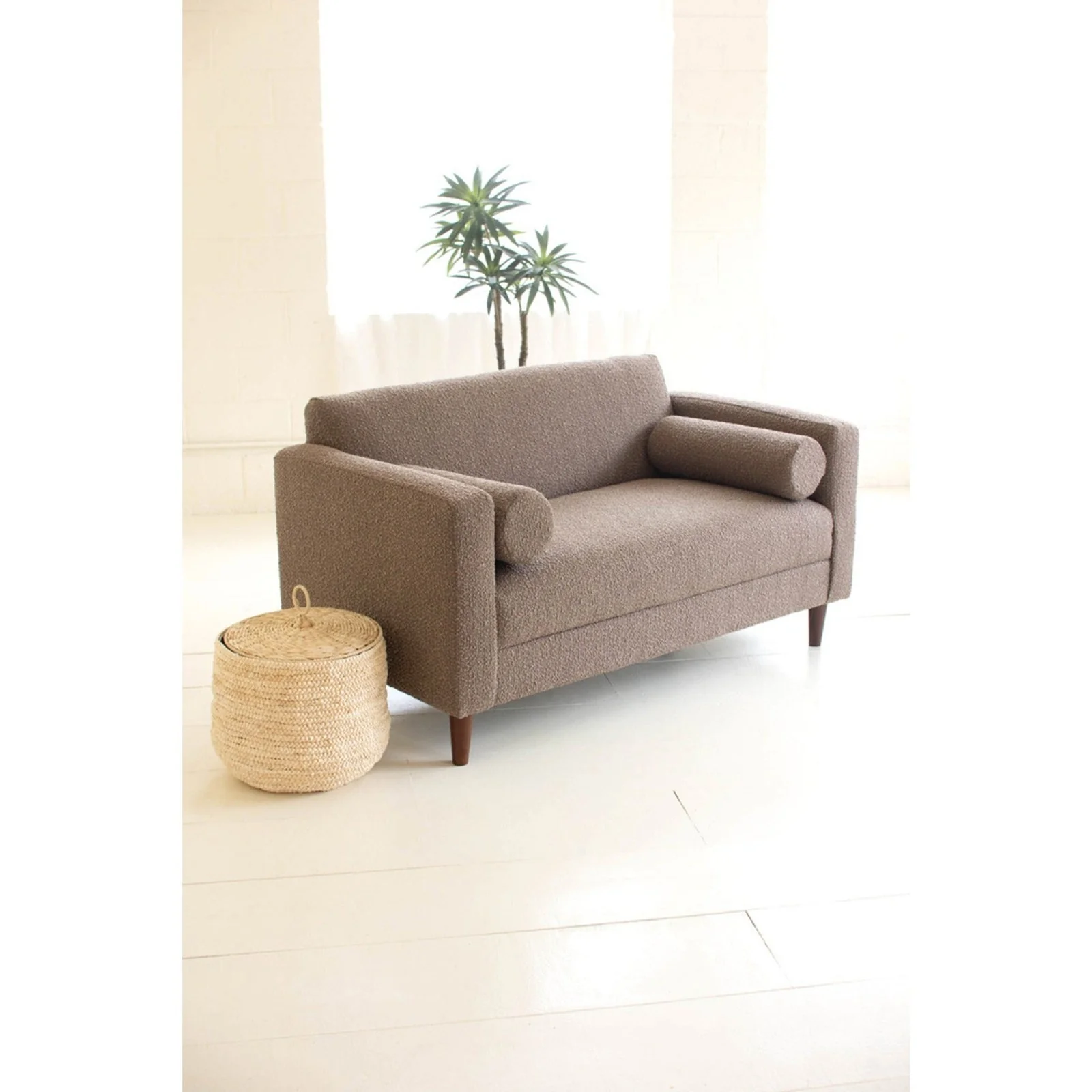 Kalalou Cafe Boucle Loveseat