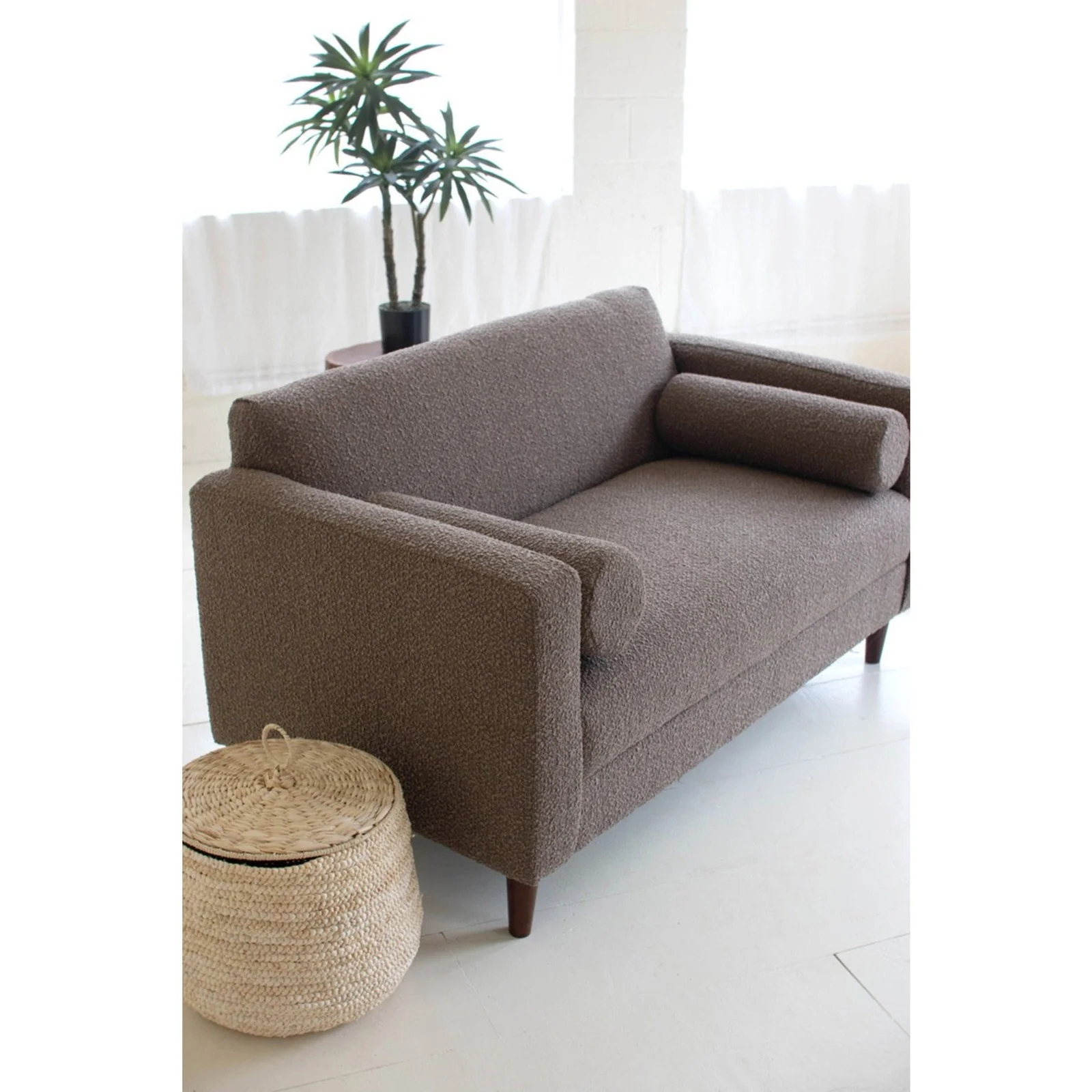 Kalalou Cafe Boucle Loveseat - Image 3