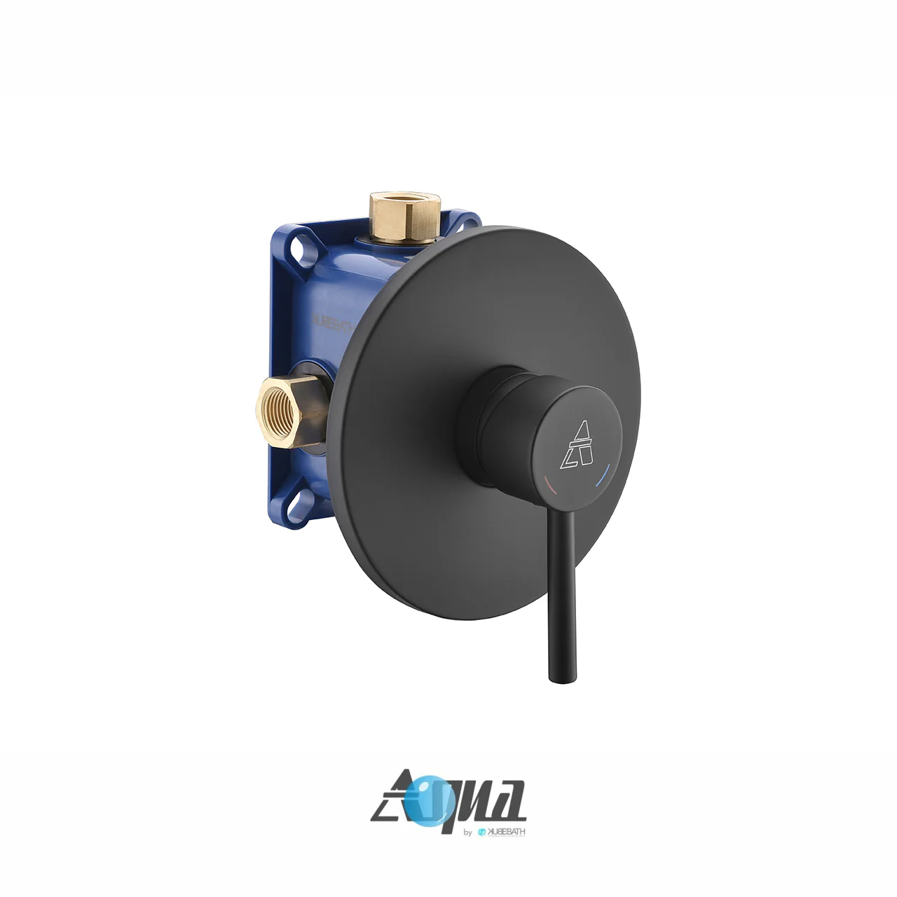 KubeBath Aqua Rondo Rough-In Valve With Cover Plate, Handle, and Diverter - Image 2