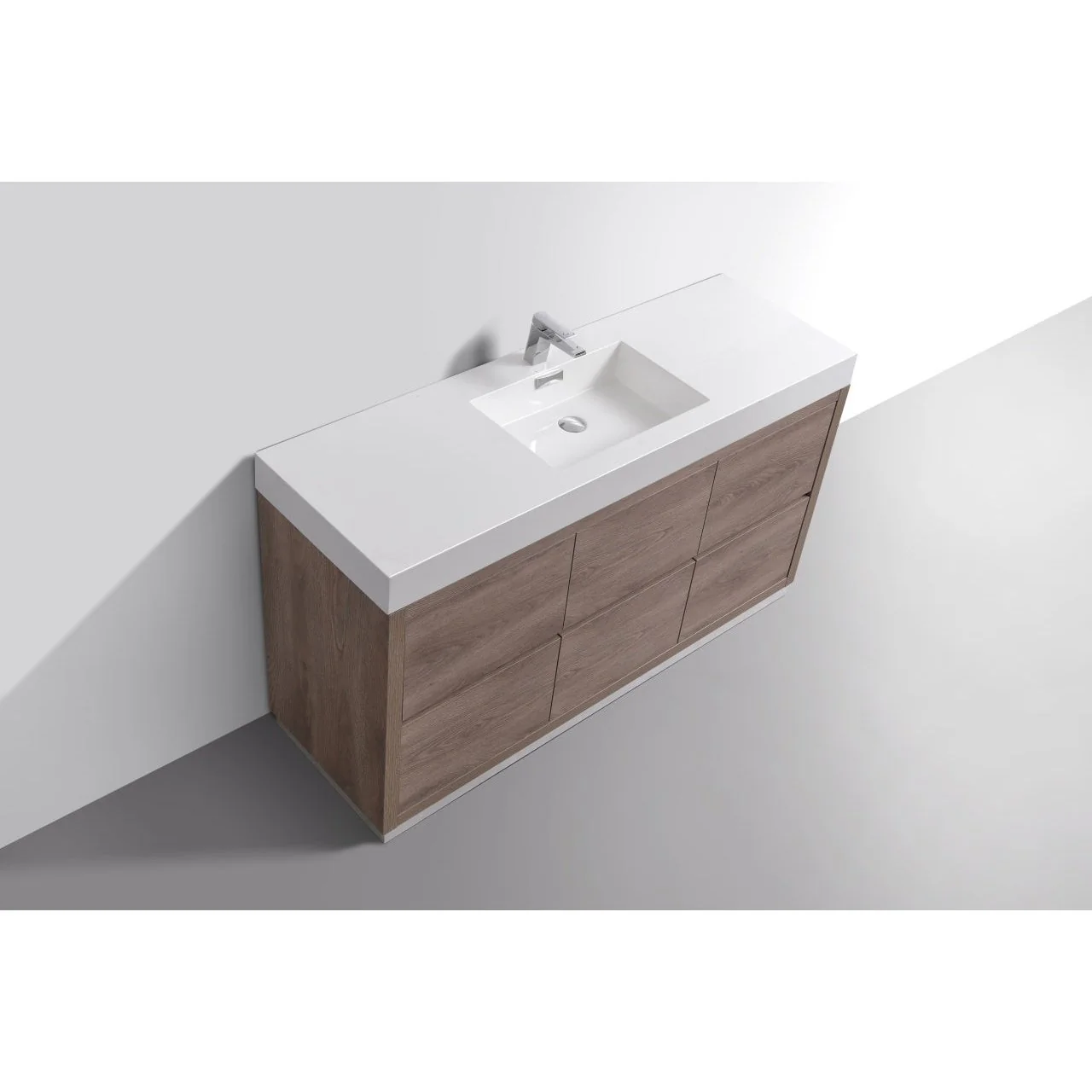 KubeBath Bliss 60" Free Standing Modern Bathroom Vanity - Image 15