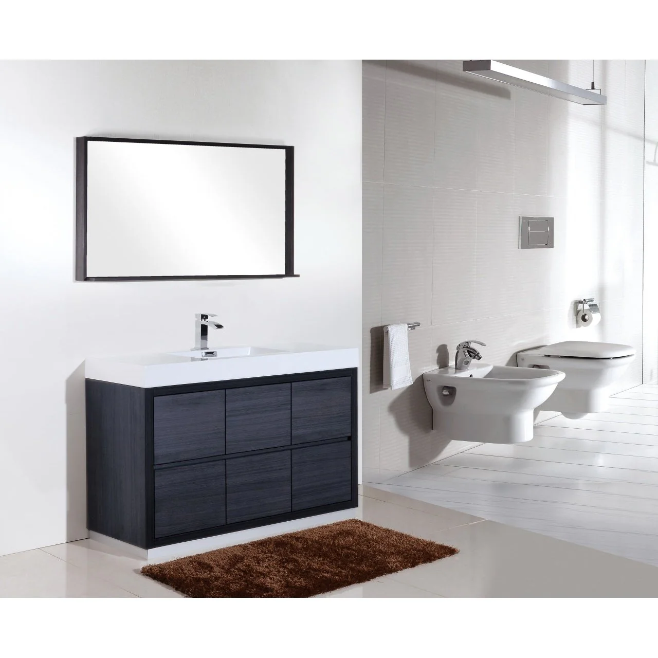 KubeBath Bliss 60" Free Standing Modern Bathroom Vanity - Image 18