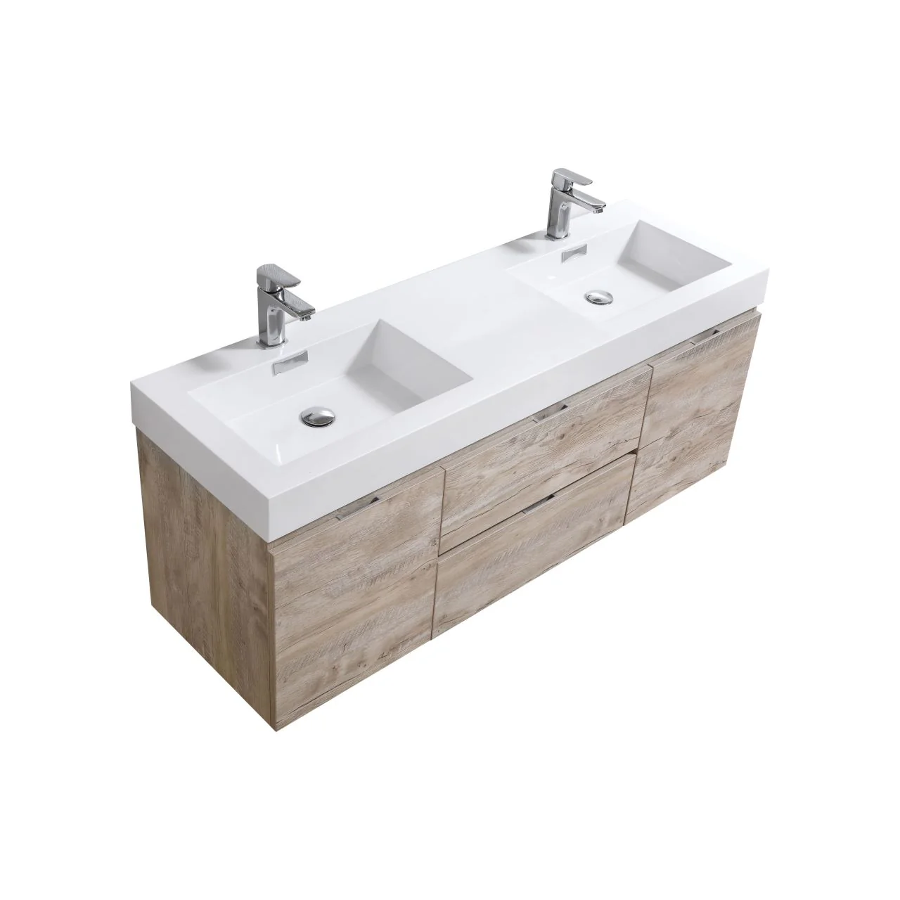 KubeBath Bliss 60" Free Standing Modern Bathroom Vanity - Image 47