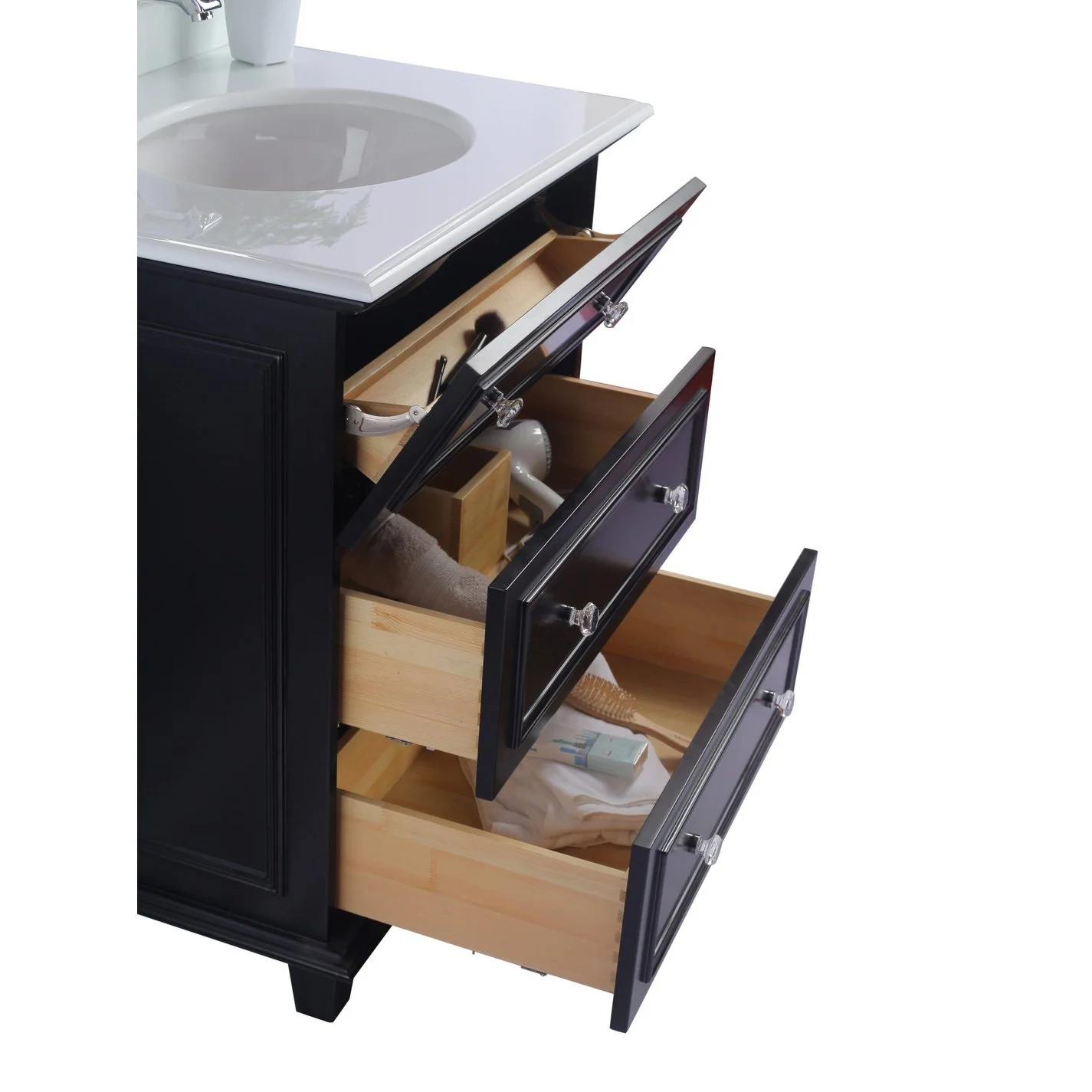 Laviva Luna 30" Espresso Bathroom Vanity Cabinet 313DVN-30E - Image 6