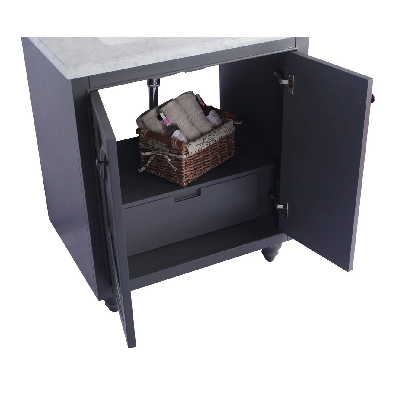 Laviva Odyssey 30" Maple Grey Bathroom Vanity Cabinet 313613-30G - Image 5