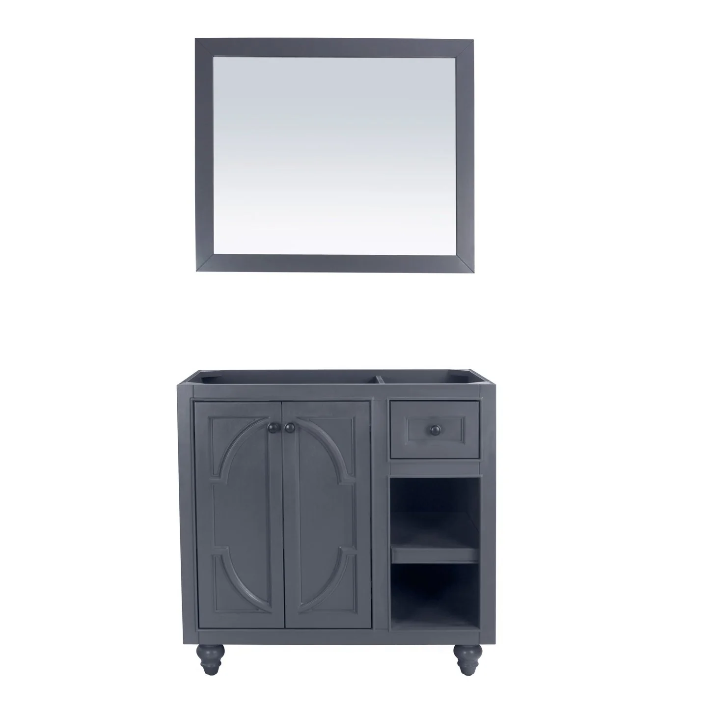 Laviva Odyssey 36" Maple Grey Bathroom Vanity Cabinet 313613-36G - Image 2