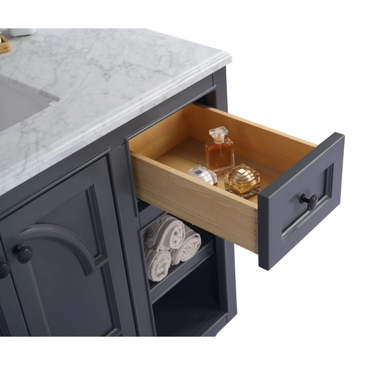 Laviva Odyssey 36" Maple Grey Bathroom Vanity Cabinet 313613-36G - Image 6
