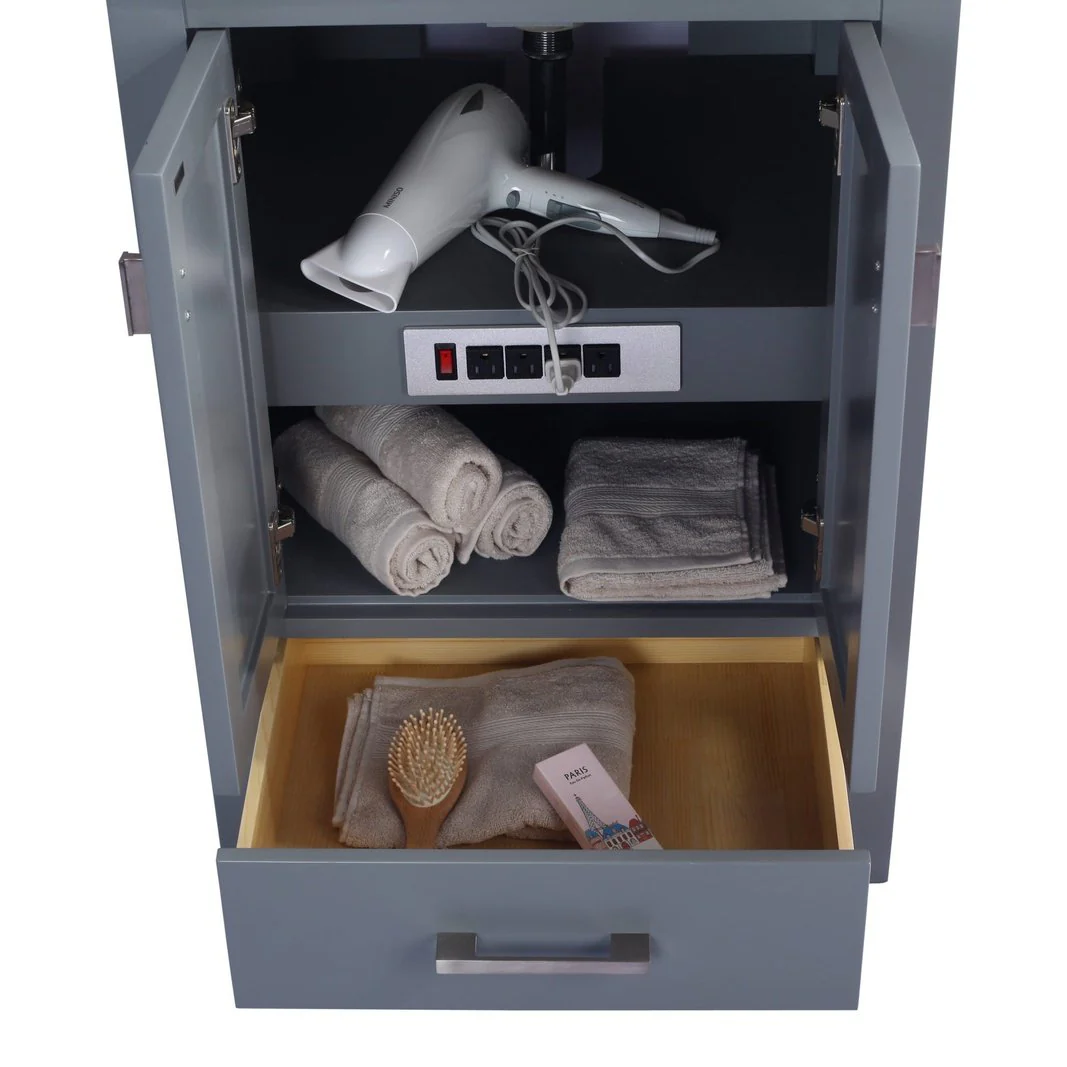 Laviva Wilson 24" Grey Bathroom Vanity Cabinet 313ANG-24G - Image 6