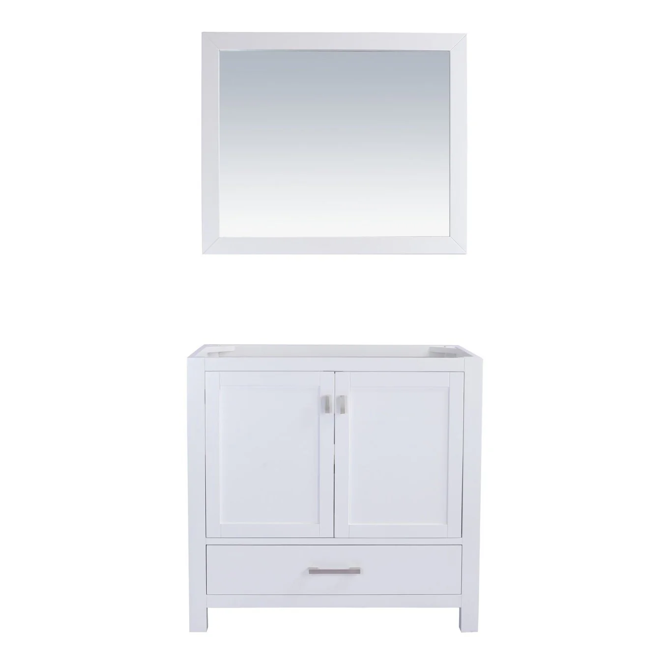 Laviva Wilson 36" White Bathroom Vanity Cabinet 313ANG-36W - Image 2