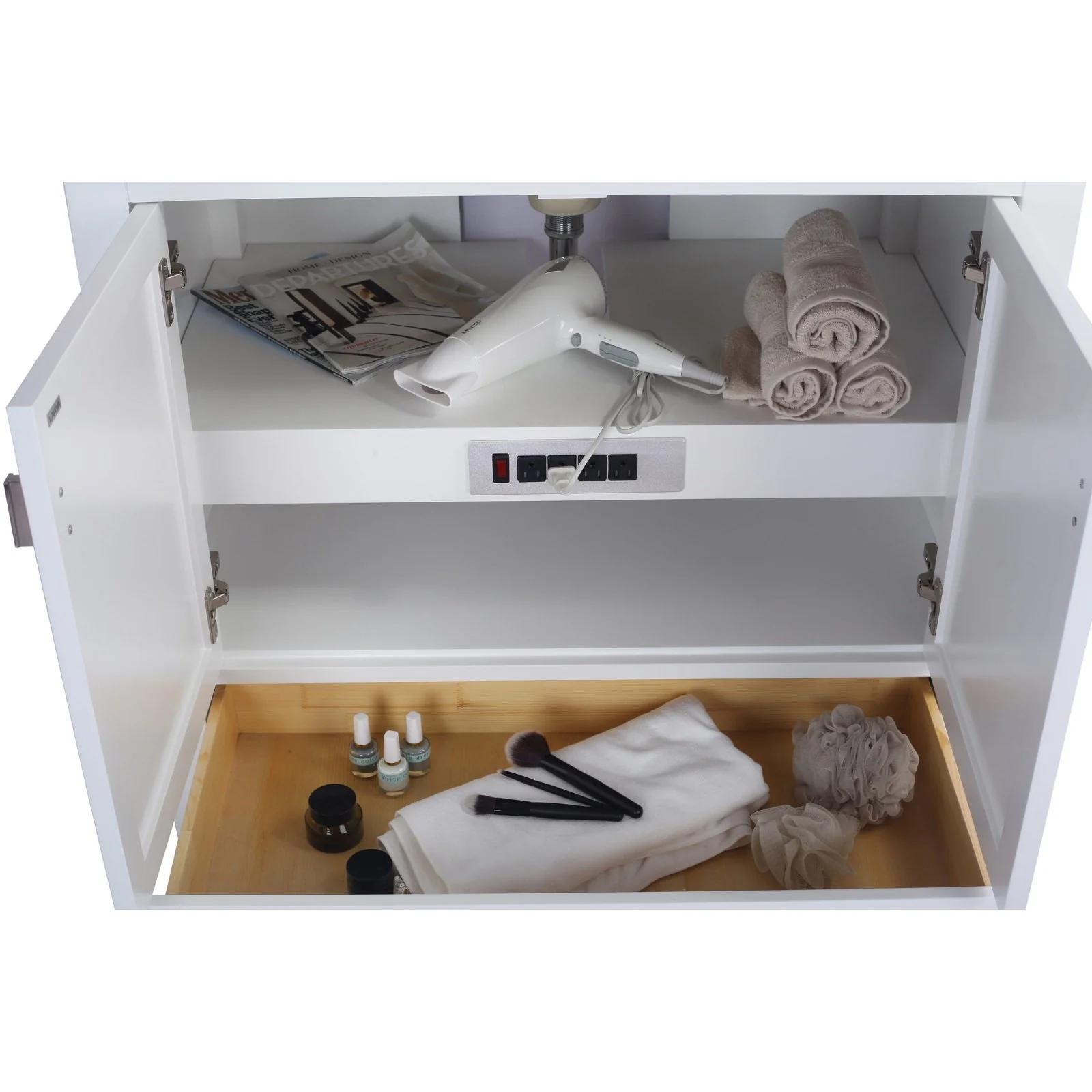 Laviva Wilson 36" White Bathroom Vanity Cabinet 313ANG-36W - Image 4