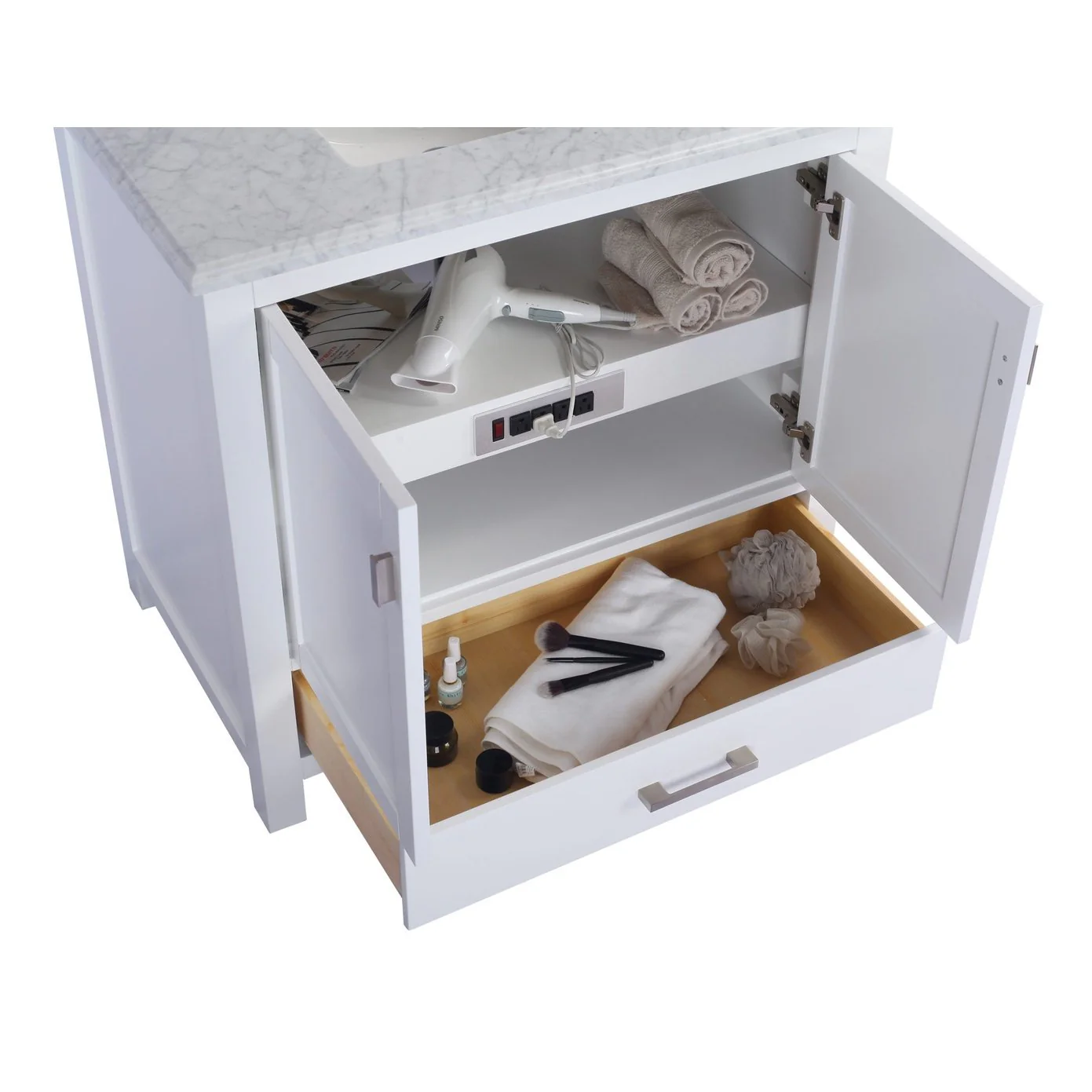 Laviva Wilson 36" White Bathroom Vanity Cabinet 313ANG-36W - Image 5