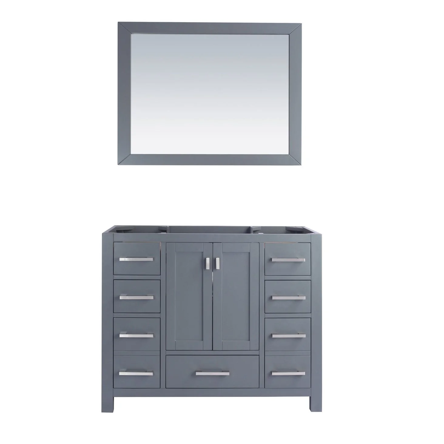 Laviva Wilson 42" Grey Bathroom Vanity Cabinet 313ANG-42G - Image 2