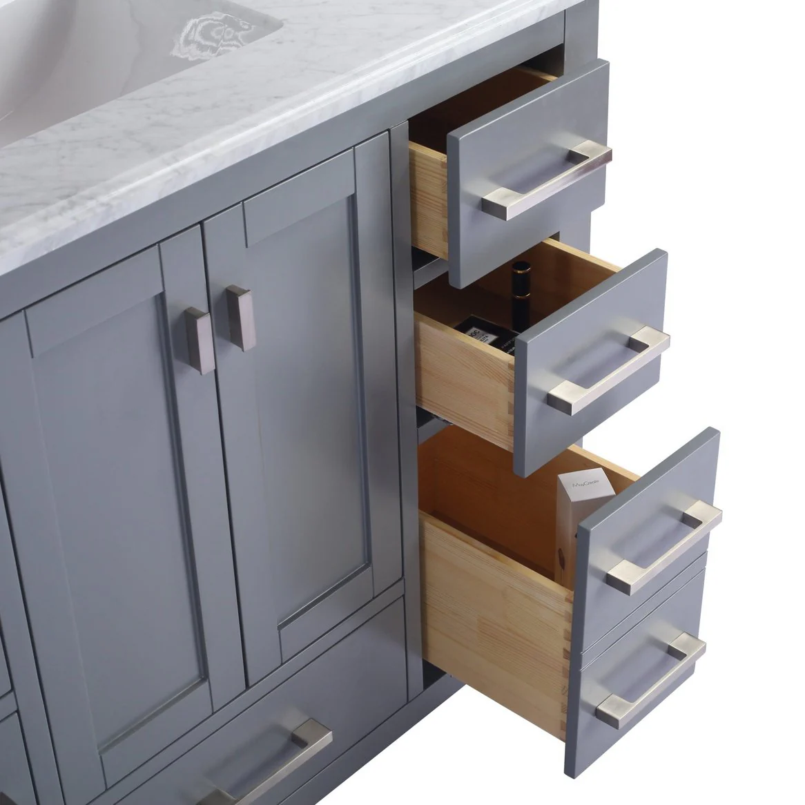 Laviva Wilson 42" Grey Bathroom Vanity Cabinet 313ANG-42G - Image 4