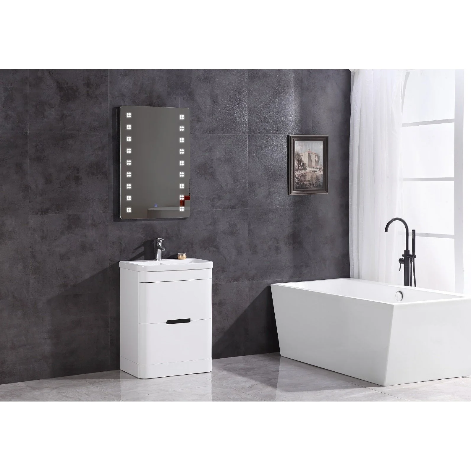 Legion Furniture 24" Bathroom Vanity With Led Mirror- Pvc WT9329-24-PVC - Image 2