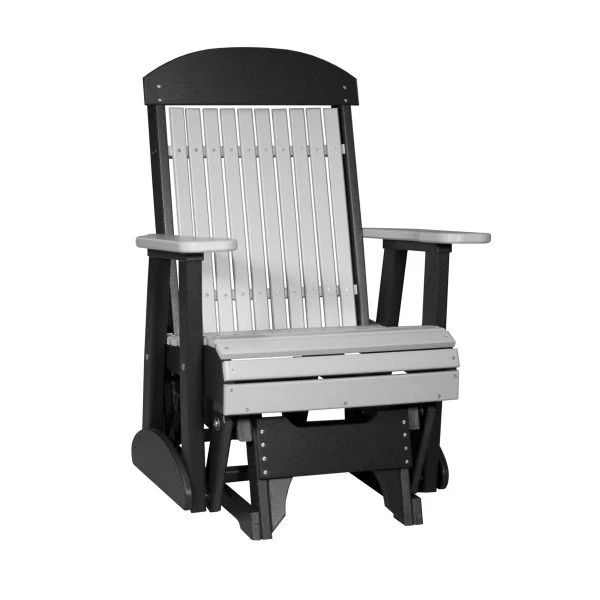 LuxCraft 2' Classic Highback Poly Glider Chair - Image 9