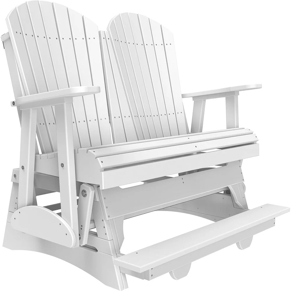 LuxCraft 4' Adirondack Poly Balcony Glider Chair - Image 18