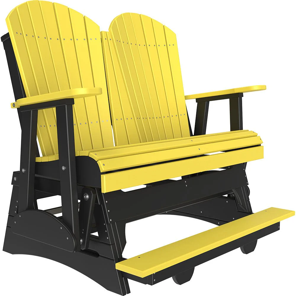 LuxCraft 4' Adirondack Poly Balcony Glider Chair - Image 19