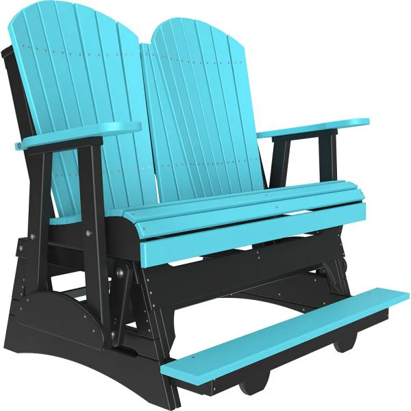LuxCraft 4' Adirondack Poly Balcony Glider Chair - Image 3