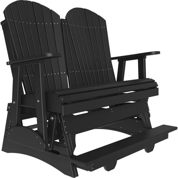 LuxCraft 4' Adirondack Poly Balcony Glider Chair - Image 4