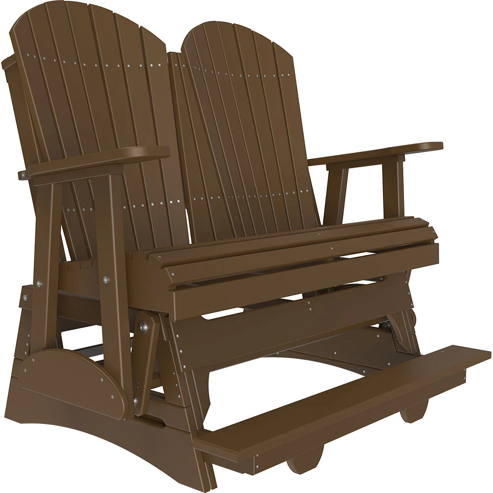 LuxCraft 4' Adirondack Poly Balcony Glider Chair - Image 8