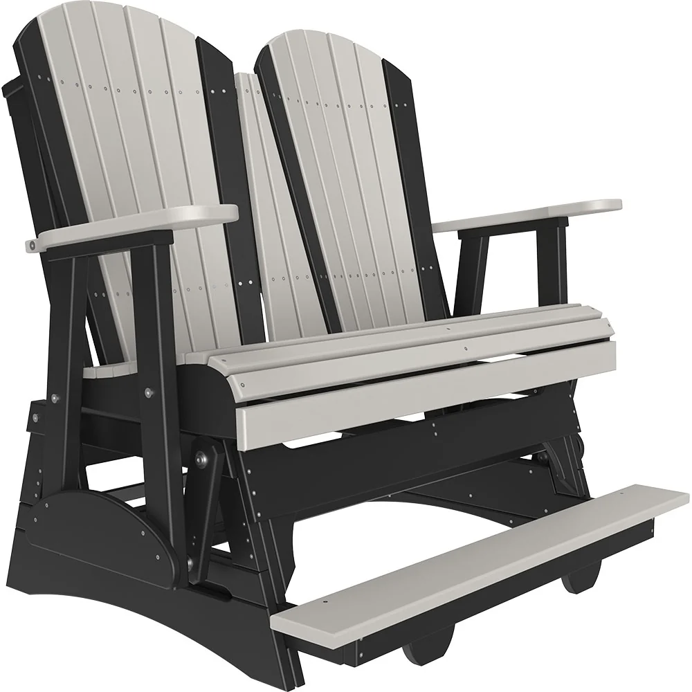LuxCraft 4' Adirondack Poly Balcony Glider Chair - Image 9