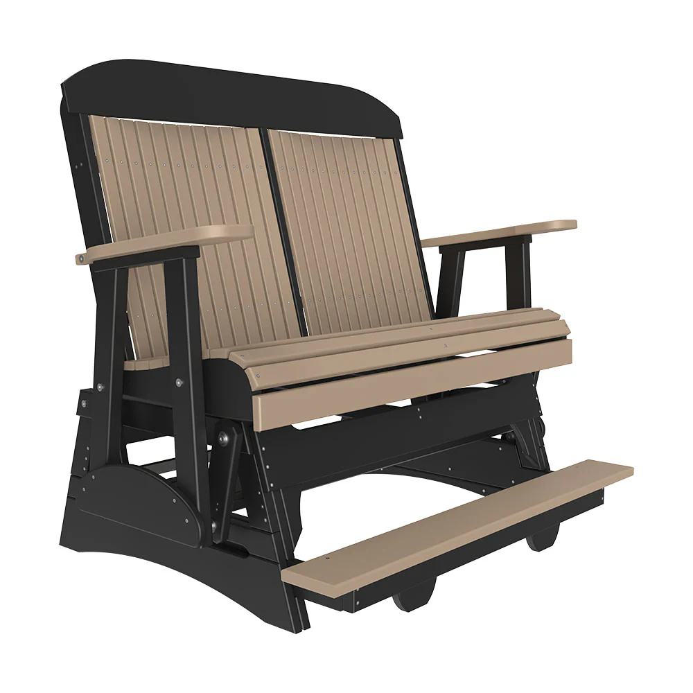 LuxCraft 4′ Classic Balcony Poly Glider Chair - Image 11