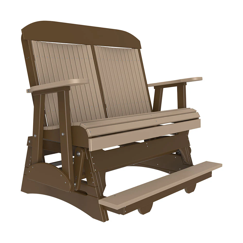 LuxCraft 4′ Classic Balcony Poly Glider Chair - Image 12