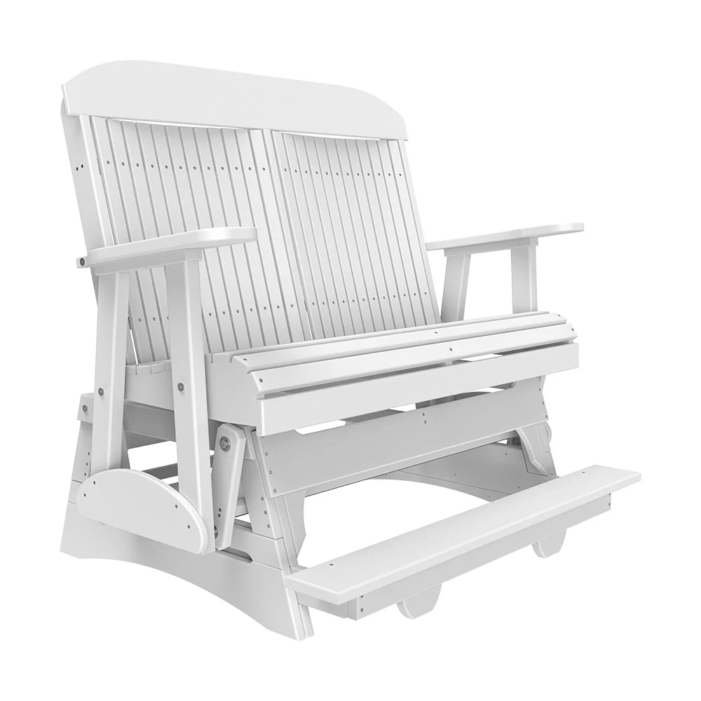 LuxCraft 4′ Classic Balcony Poly Glider Chair - Image 13