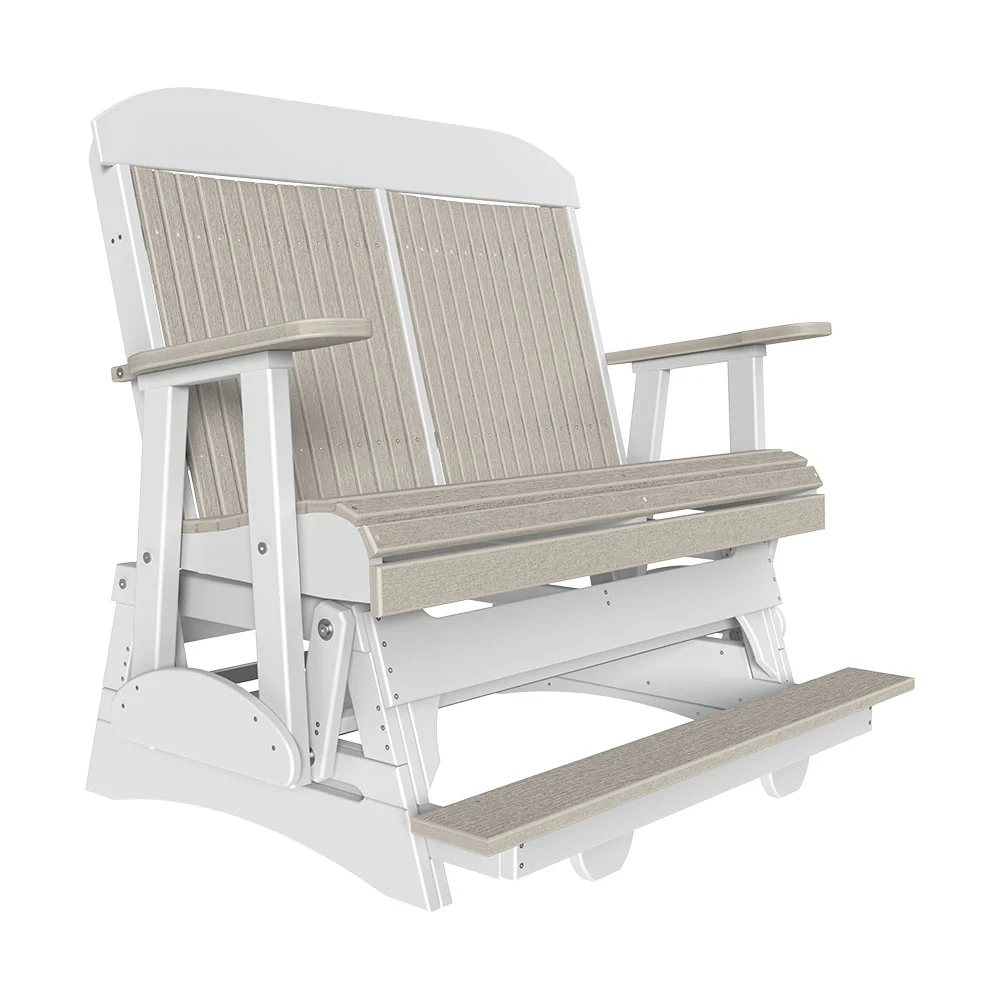 LuxCraft 4′ Classic Balcony Poly Glider Chair - Image 16