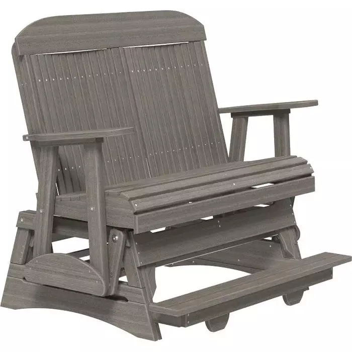 LuxCraft 4′ Classic Balcony Poly Glider Chair - Image 17