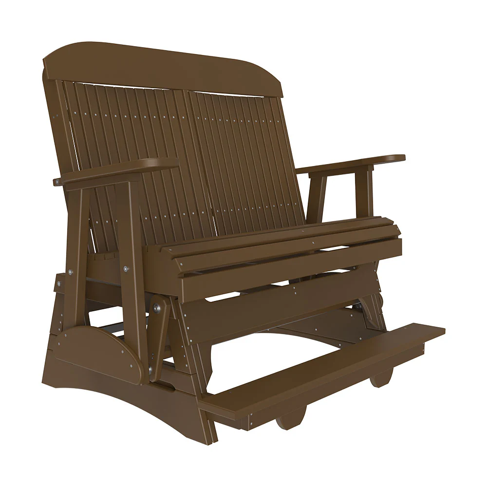 LuxCraft 4′ Classic Balcony Poly Glider Chair - Image 6