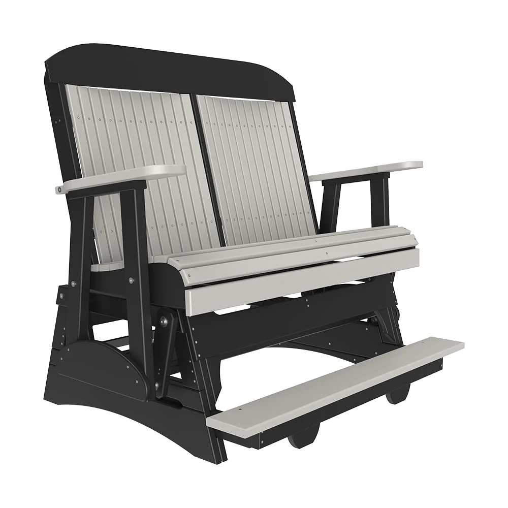 LuxCraft 4′ Classic Balcony Poly Glider Chair - Image 7