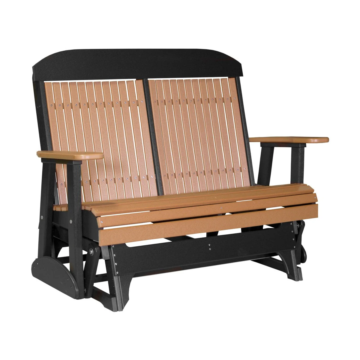 LuxCraft 4' Classic Poly Highback Outdoor Glider Chair - Image 4
