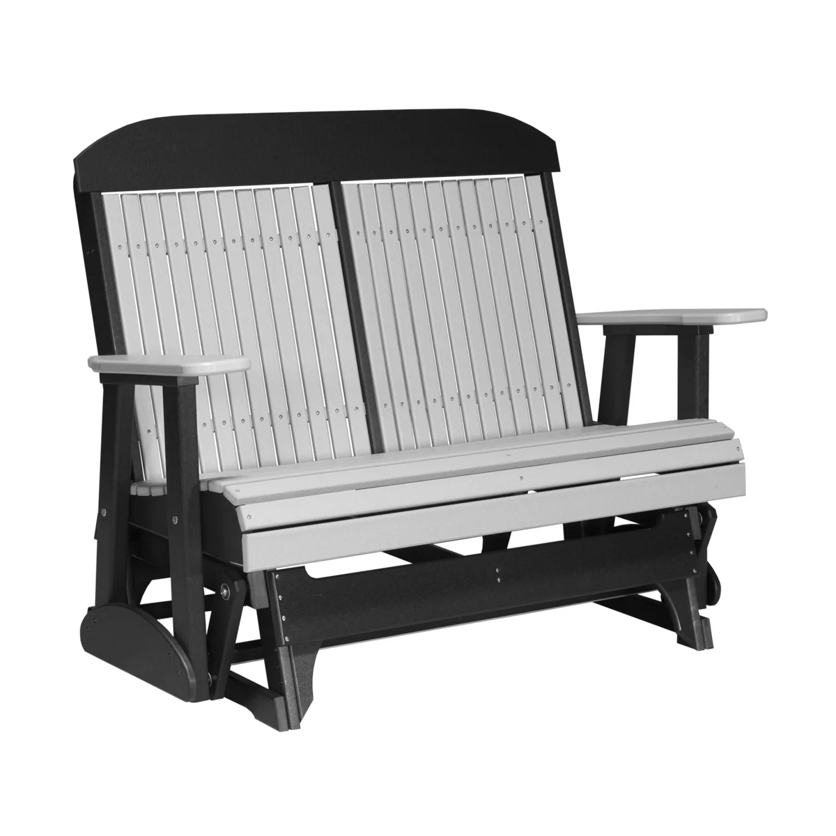 LuxCraft 4' Classic Poly Highback Outdoor Glider Chair - Image 7