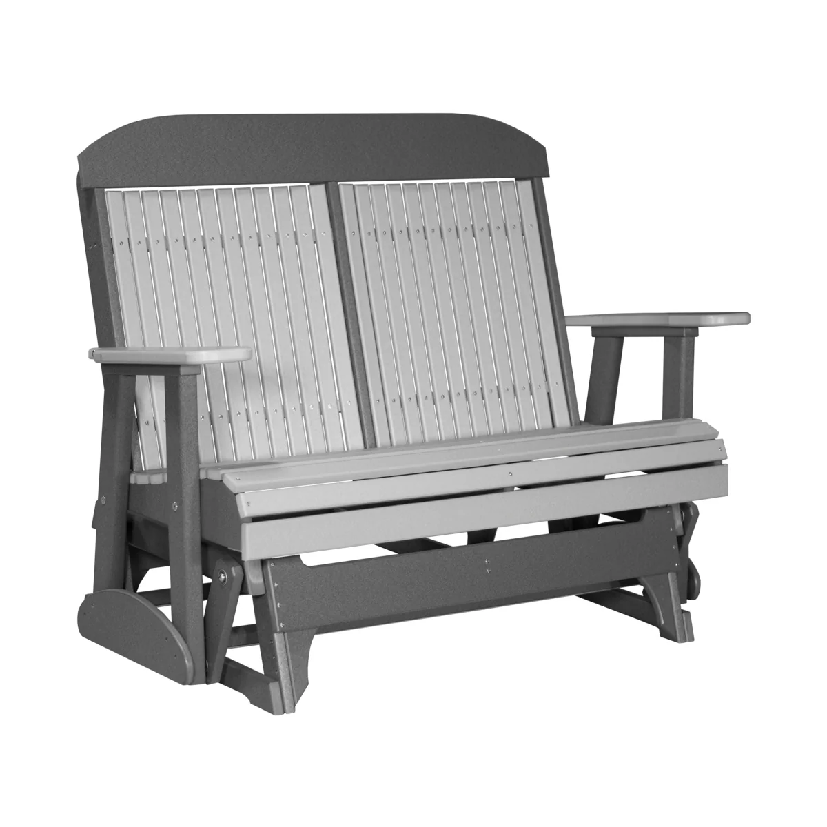 LuxCraft 4' Classic Poly Highback Outdoor Glider Chair - Image 8