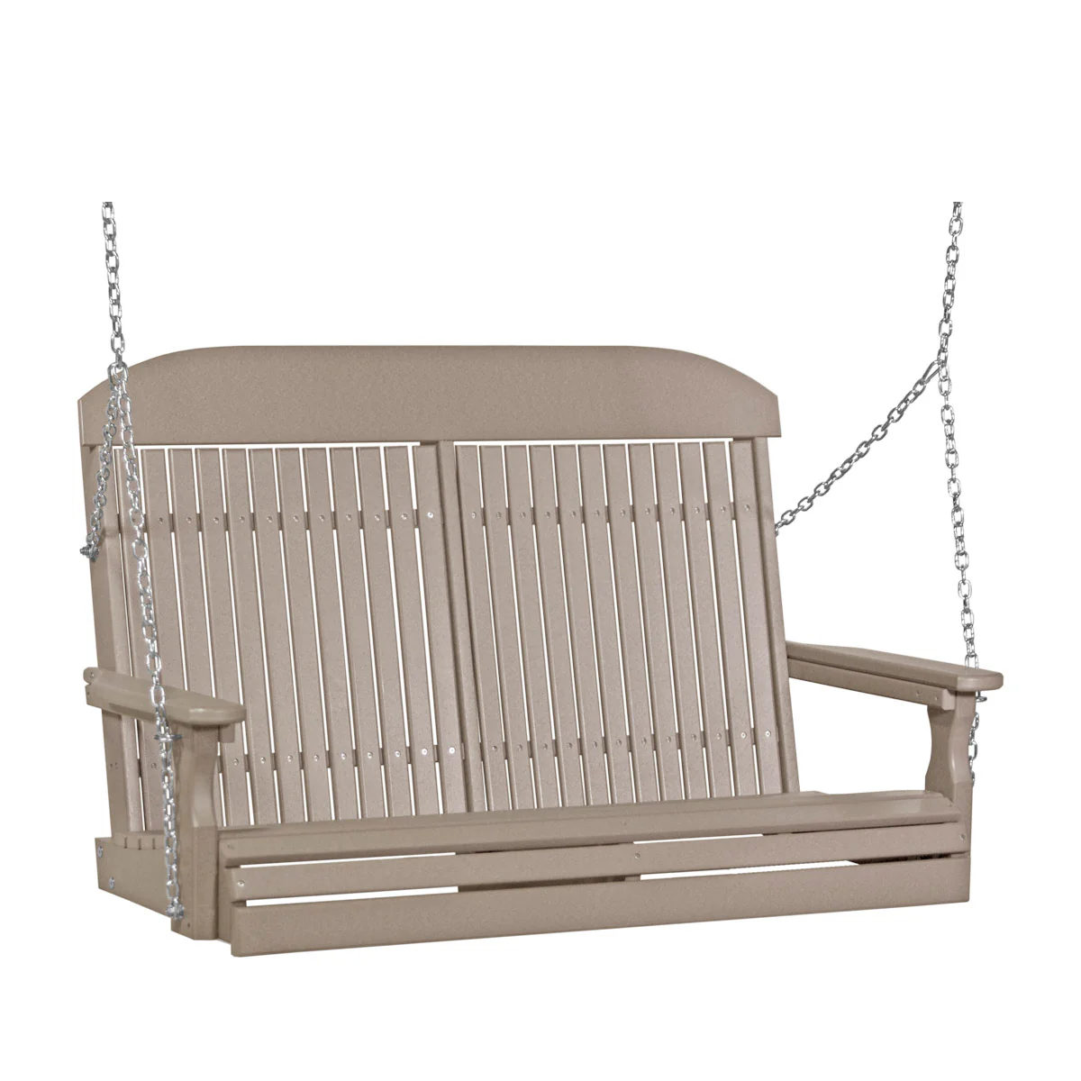 LuxCraft 4' Classic Highback Poly Porch Swing - Image 11