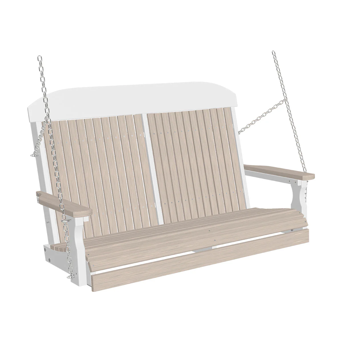 LuxCraft 4' Classic Highback Poly Porch Swing - Image 17