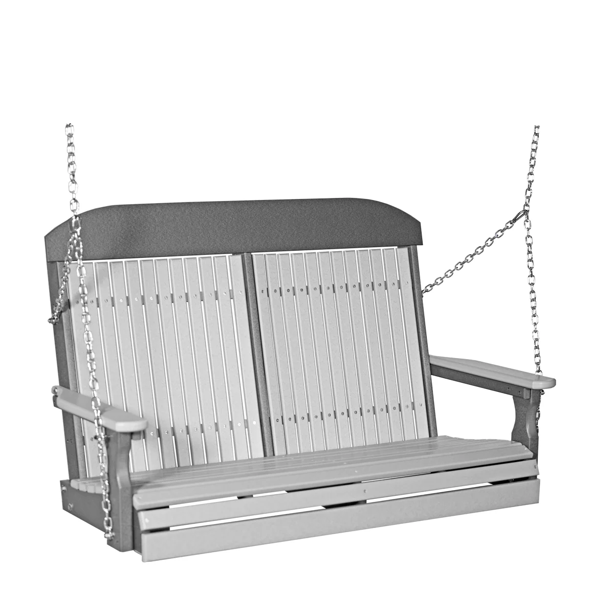 LuxCraft 4' Classic Highback Poly Porch Swing - Image 18