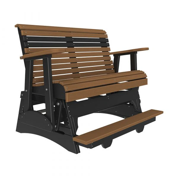 LuxCraft 4' Plain Poly Balcony Glider Chair - Image 15