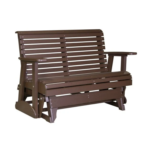 LuxCraft 4' Rollback Plain Poly Outdoor Glider Chair - Image 7