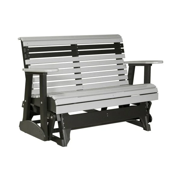 LuxCraft 4' Rollback Plain Poly Outdoor Glider Chair - Image 8