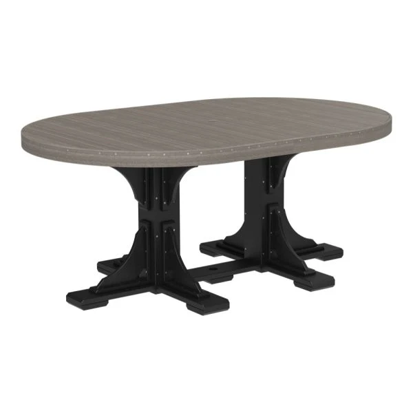 LuxCraft 4' x 6' Dining Height Poly Oval Table - Image 17
