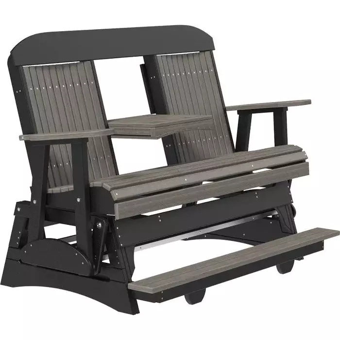 LuxCraft 5' Classic Balcony Poly Glider Chair - Image 18