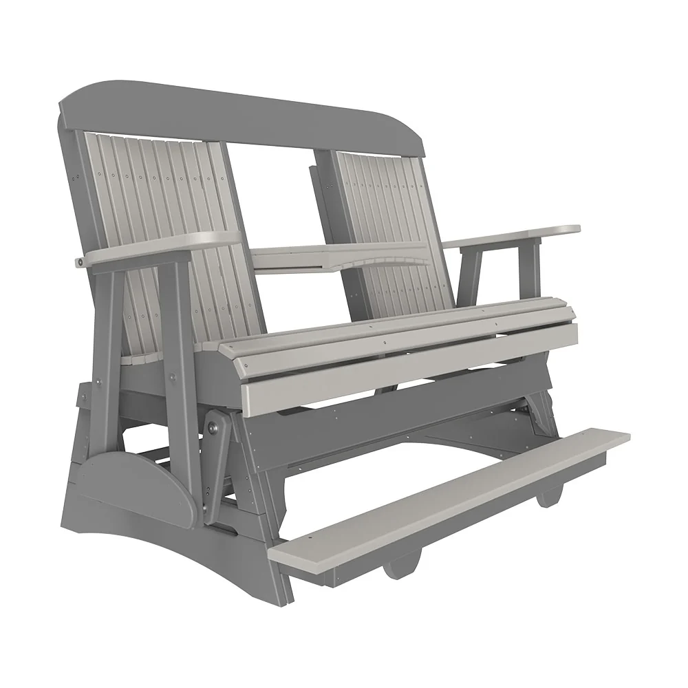 LuxCraft 5' Classic Balcony Poly Glider Chair - Image 8