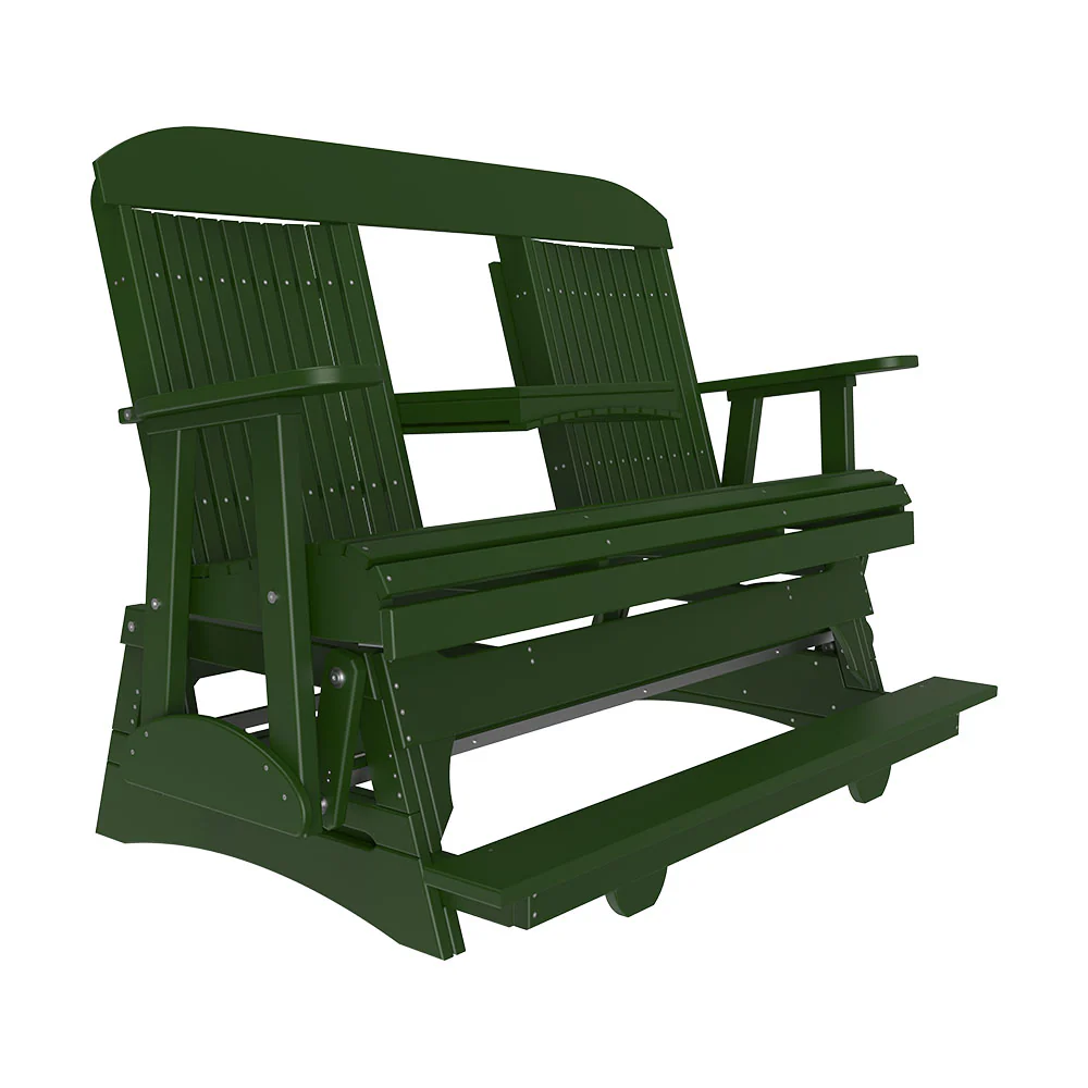 LuxCraft 5' Classic Balcony Poly Glider Chair - Image 9