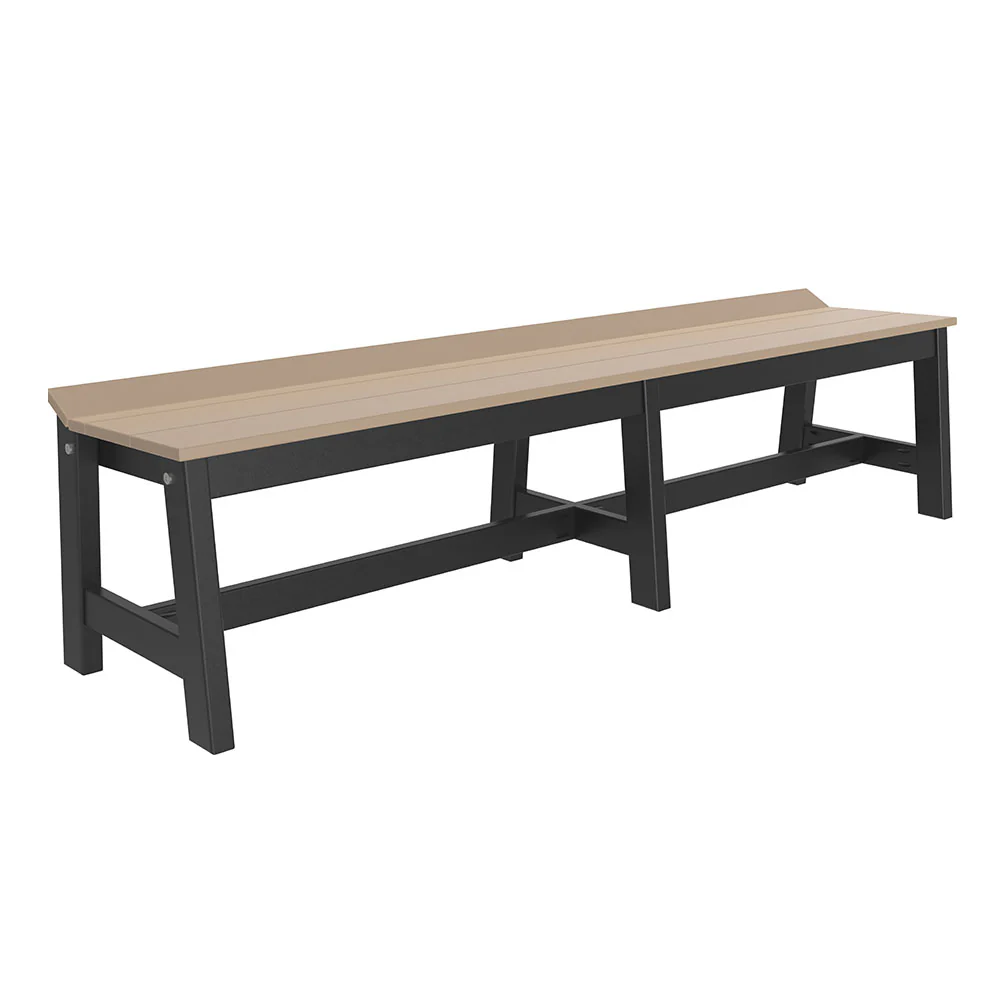LuxCraft 72" Café Poly Dining Bench - Image 10