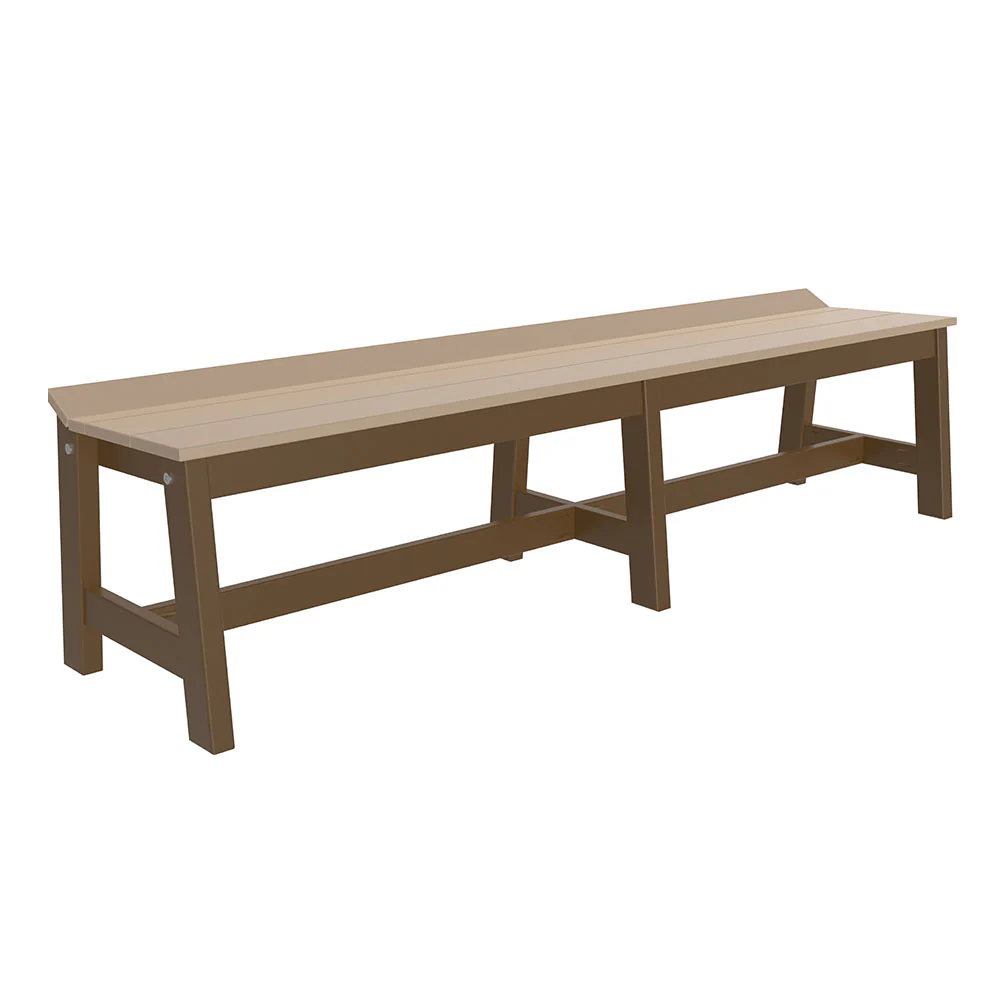 LuxCraft 72" Café Poly Dining Bench - Image 11