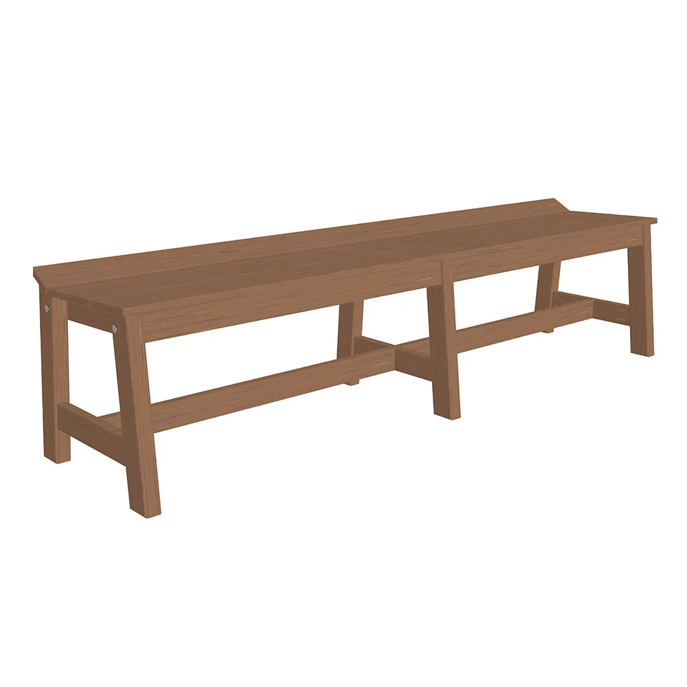 LuxCraft 72" Café Poly Dining Bench - Image 13