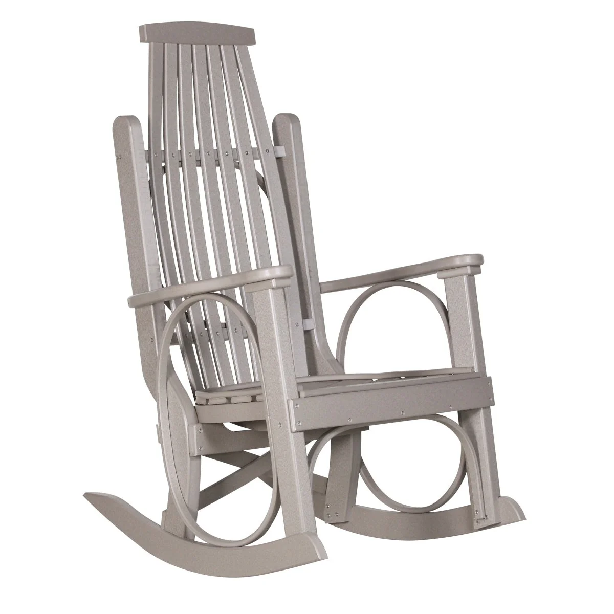 LuxCraft Poly Porch Grandpa's Outdoor Patio Rocker Rocking Arm Chair - Image 14