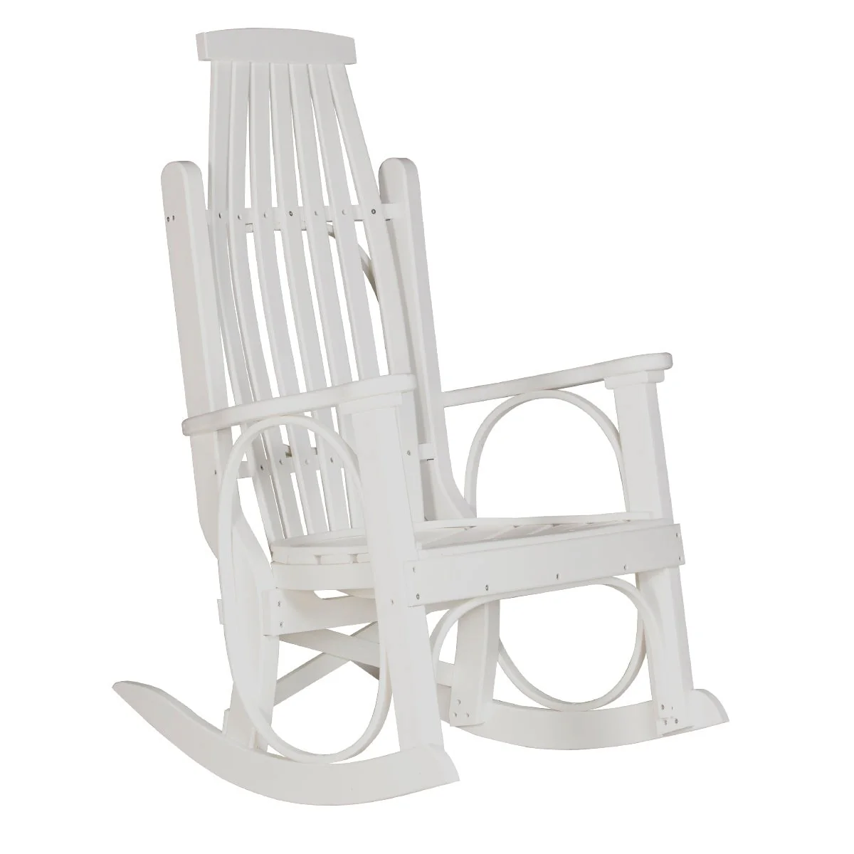 LuxCraft Poly Porch Grandpa's Outdoor Patio Rocker Rocking Arm Chair - Image 17
