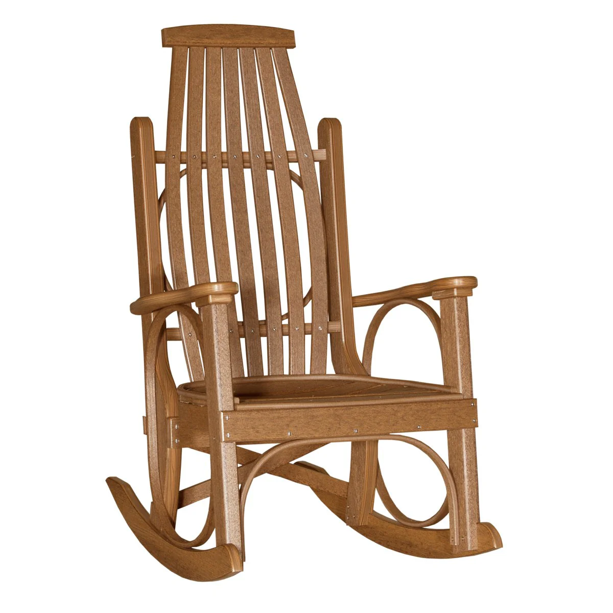 LuxCraft Poly Porch Grandpa's Outdoor Patio Rocker Rocking Arm Chair - Image 18